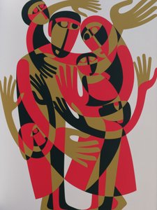 Todos os seres humanos nascem livres e iguais em dignidade e direitos, 1998 (acrílico a bordo)